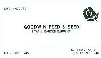 Goodwin Feed & Seed is a Sponsor Madison of County High School Band Thank you from the MCHS Band Parents