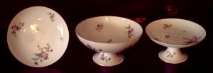 Haviland Cleveland for Rice & Burnett red mark under each item written in French