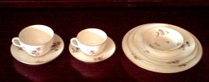 Haviland Cleveland for Rice & Burnett red mark under each item written in French