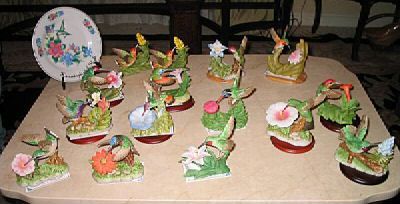 Nature Bouquet of Hummingbirds Collection Figurines