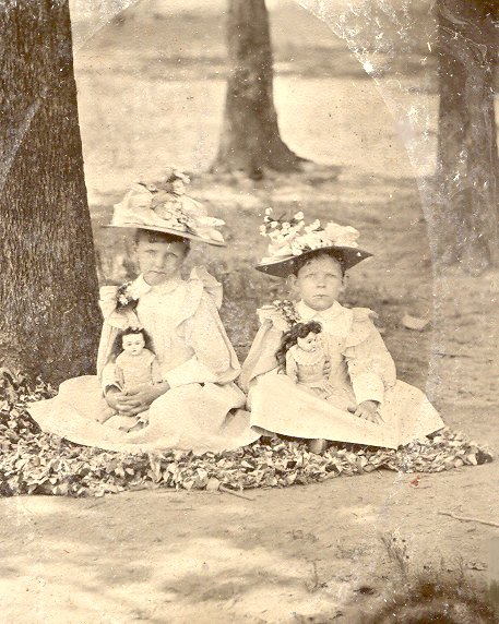 Ruby and Clara Walker about 1897